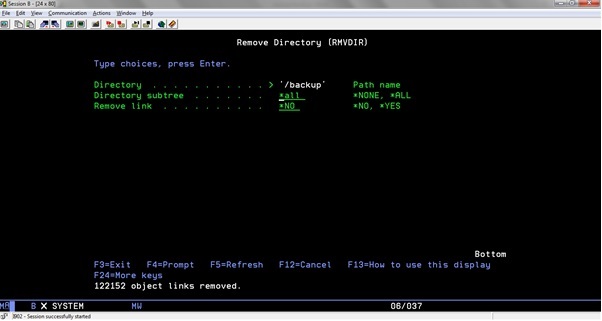 RMVDIR with subtree