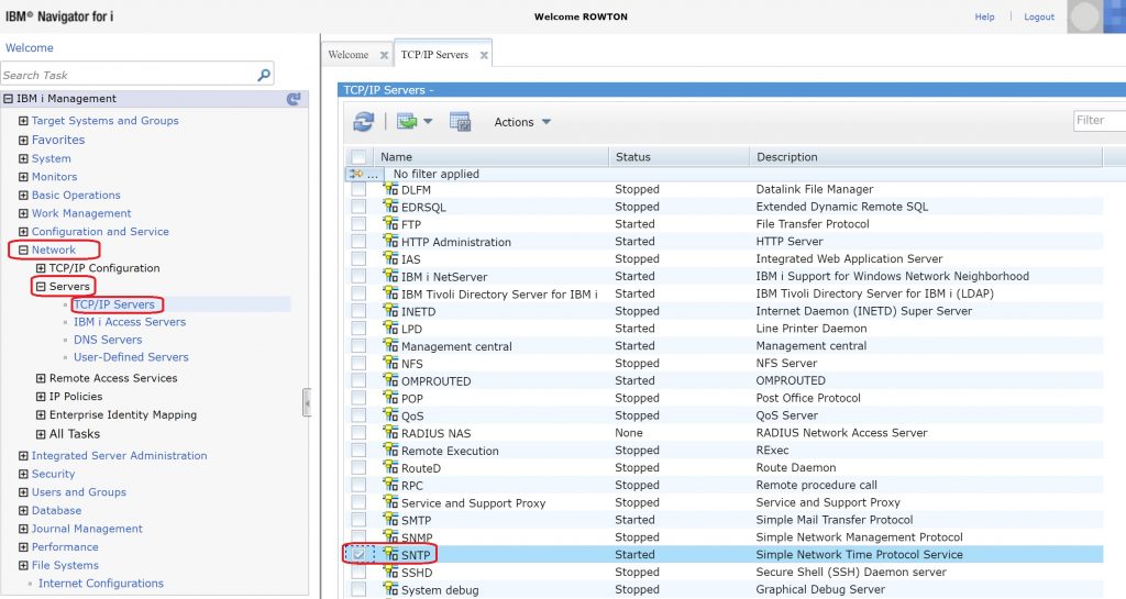 06 Open SNTP Configuration Options